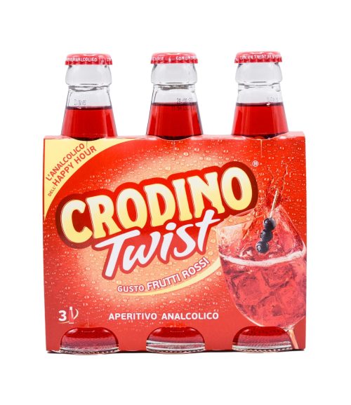 Aperitiv non-alcoolic Crodino Twist fructe roșii 3x175 ml