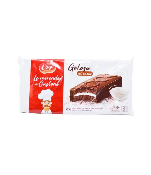 Prăjitură Golosa cu cacao Lago 5 bucăți 195 g