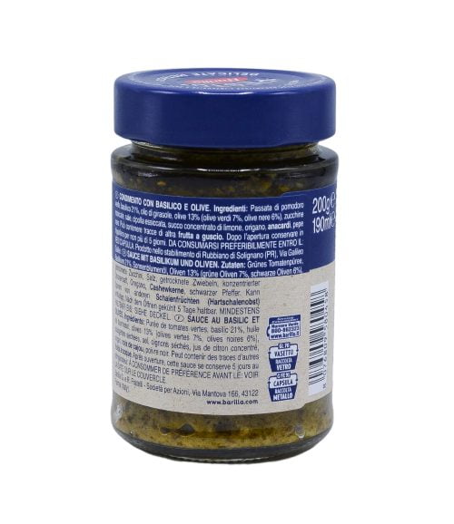 Sos Pesto Barilla Rustico Basilico e Olive 200 g