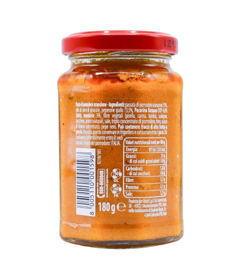 Sos Pesto Mutti Arancione di pomodoro 180 g