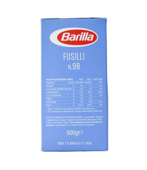 Paste Fusilli nr. 98 Barilla 500 g
