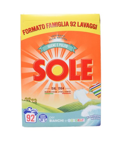 Detergent pulbere Sole Freschezza Marina 92 spălări 5.75 kg