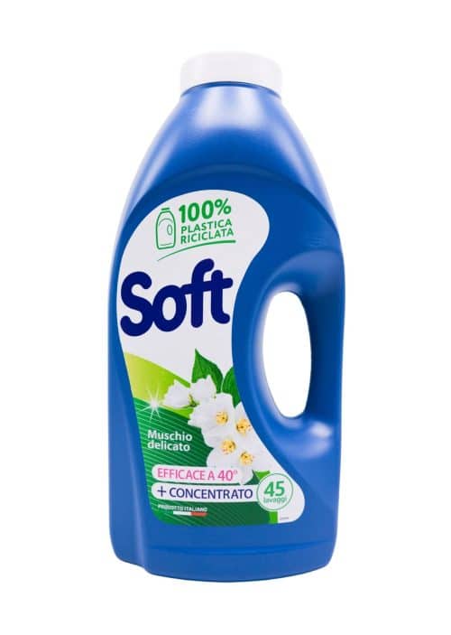 Detergent lichid Soft mosc alb 45 spălări 2250 ml
