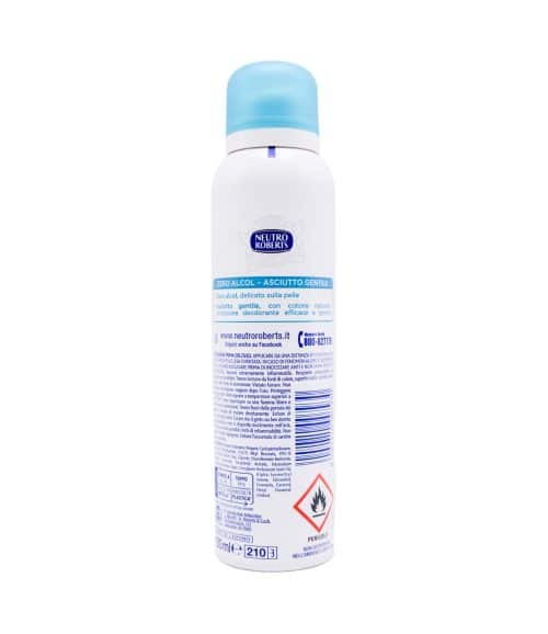 Deodorant spray Neutro Roberts 48h Zero Alcol 150 ml