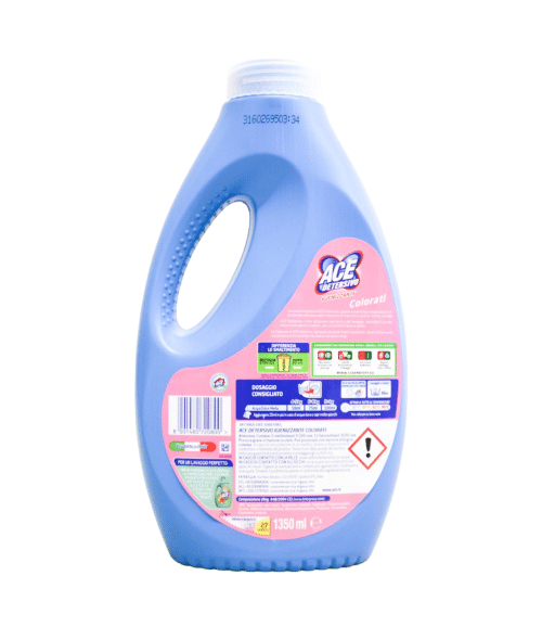 Detergent lichid ACE Colorati igienizant 27 spălări 1350 ml