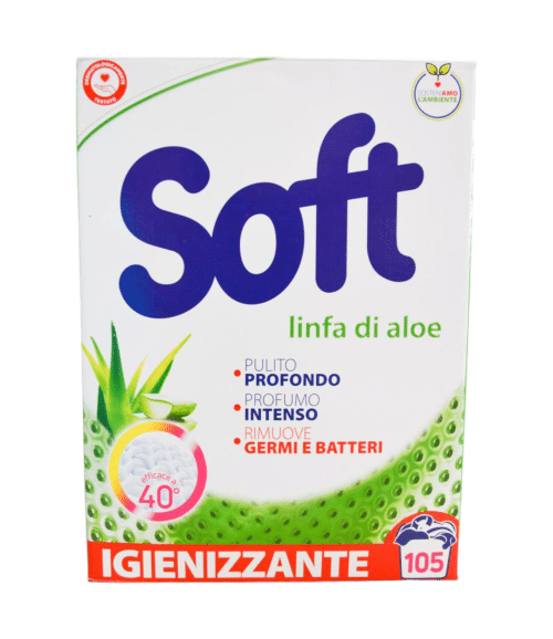 Detergent pulbere Soft Aloe igienizant 105 spălări 5250 g