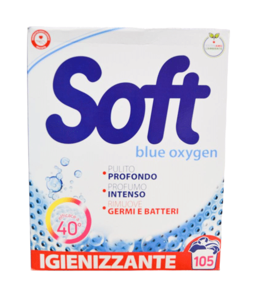 Detergent pulbere Soft Blue Oxygen igienizant 105 spălări 5250 g