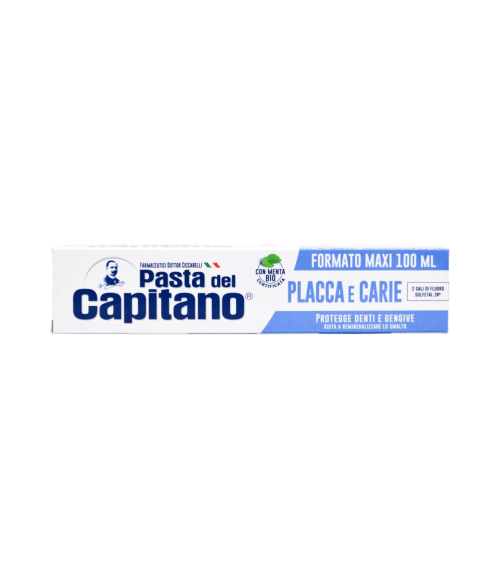 Pastă de dinți Pasta del Capitano Placca e Carie cu mentă 100 ml