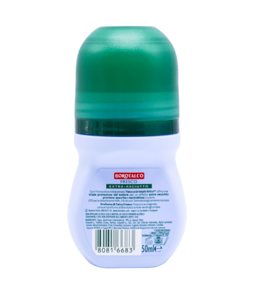Deodorant roll-on Borotalco Talc și cristale active 50 ml