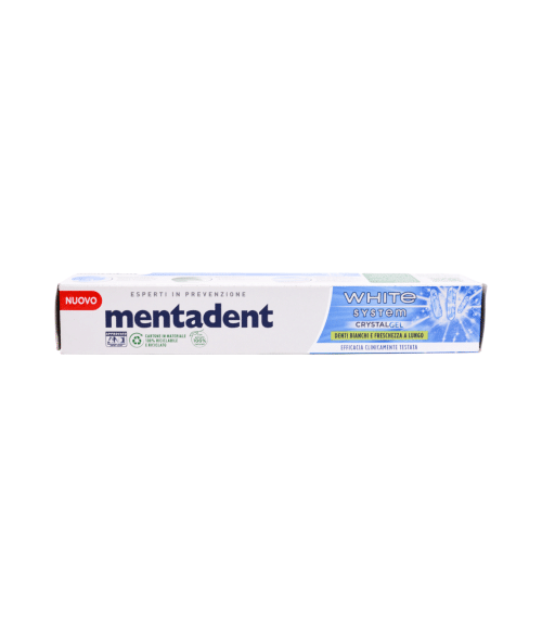 Pastă de dinți Mentadent White System CrystalGel 75 ml