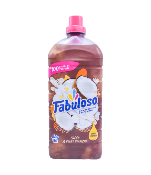 Balsam de rufe Fabuloso Cocos și flori albe 56 spălări 1250 ml