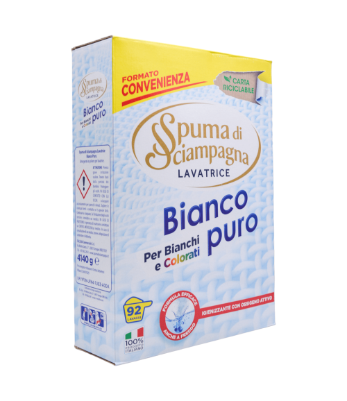 Detergent pulbere Spuma di Sciampagna Bianco Puro 92 spălări 4140 g