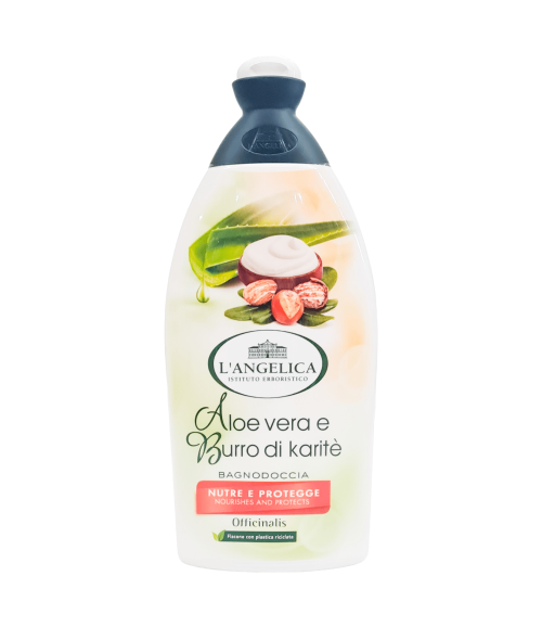 Gel de duș L'Angelica Aloe vera și karite 500 ml