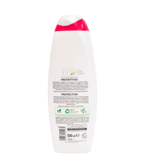Gel de duș Vidal antibacterian mentă și lime 500 ml