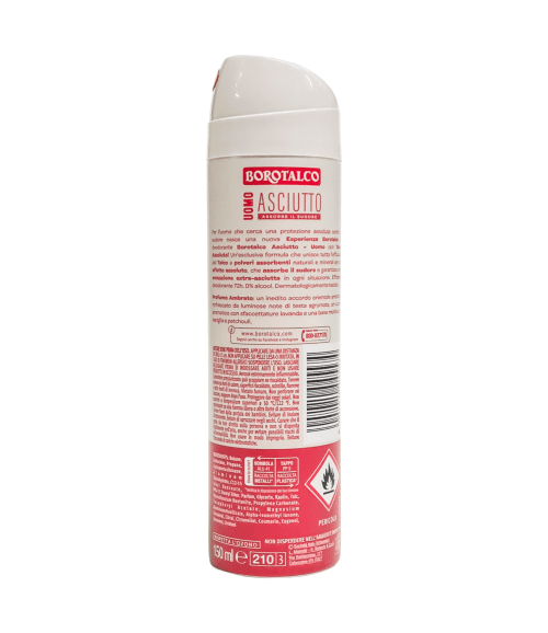 Deodorant spray Borotalco Uomo Ambra 150 ml