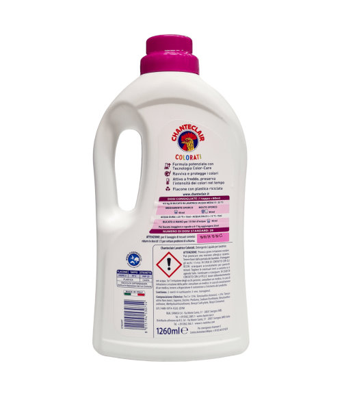 Detergent lichid Chanteclair Colorati Color-Care 28 spălări 1260 ml