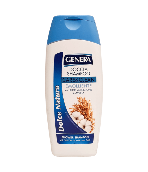 Șampon Genera Care & Clean flori de bumbac și ovăz 300 ml