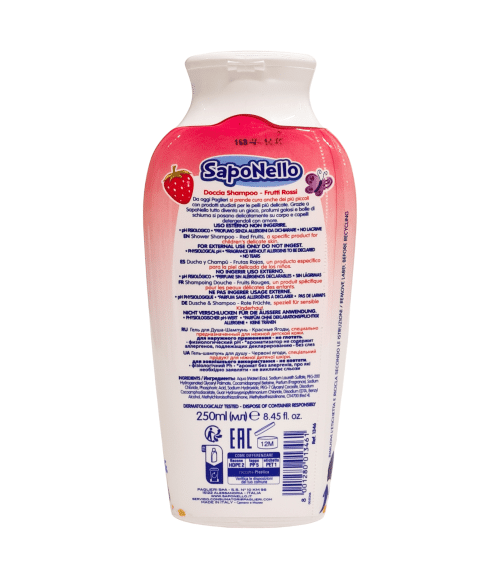 Șampon pentru copii Saponello cu fructe roșii 250 ml