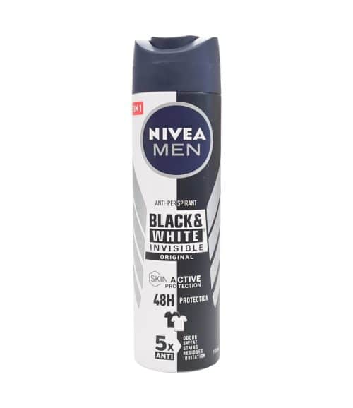 Antiperspirant spray Nivea Men Black & White Invisible Original 150 ml